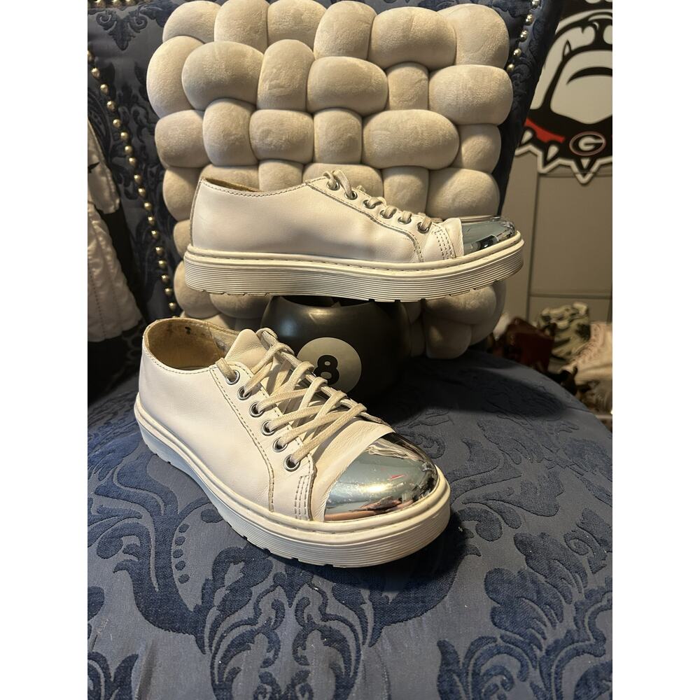 Dr Martens Alexei White Sneakers with Metal Toes size 7/EU 38